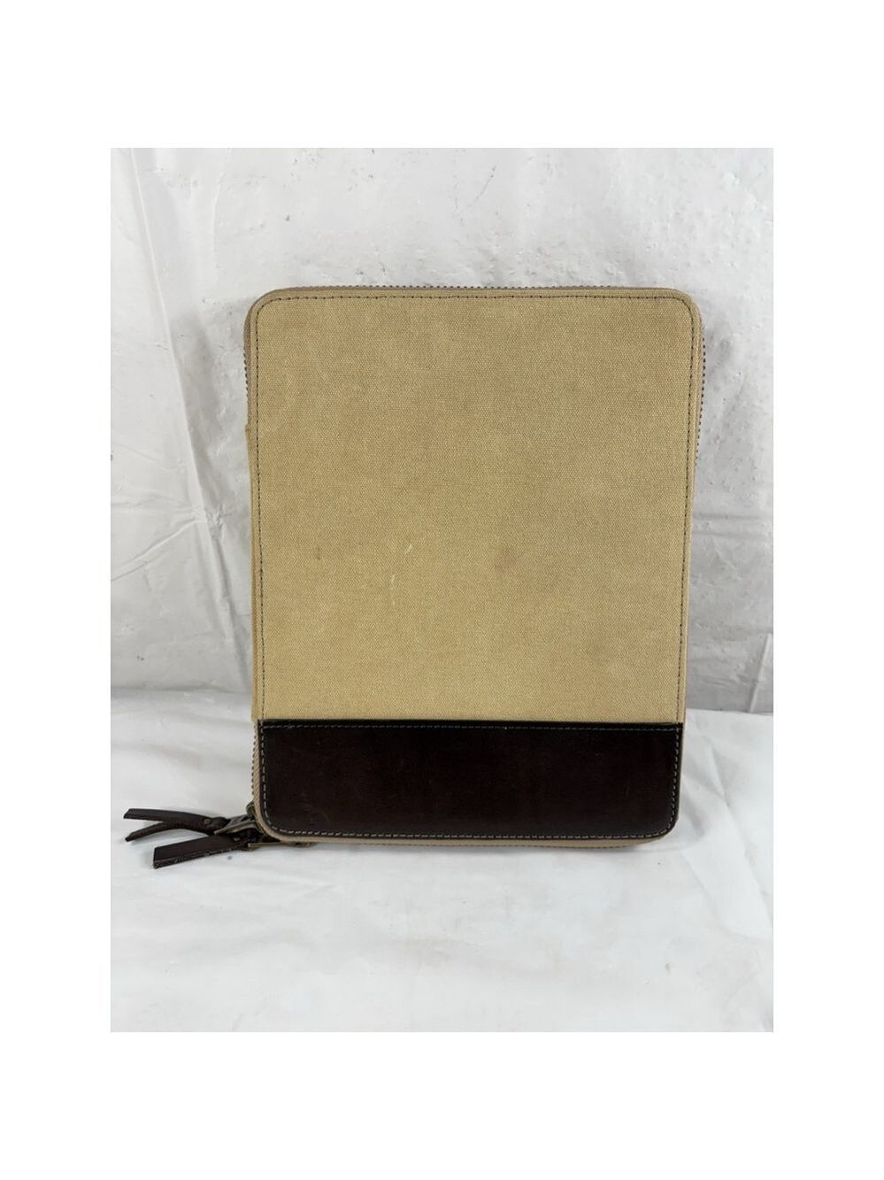 ABERCROMBIE & FITCH TABLET CASE IPAD ZIP CASE leather and canvas